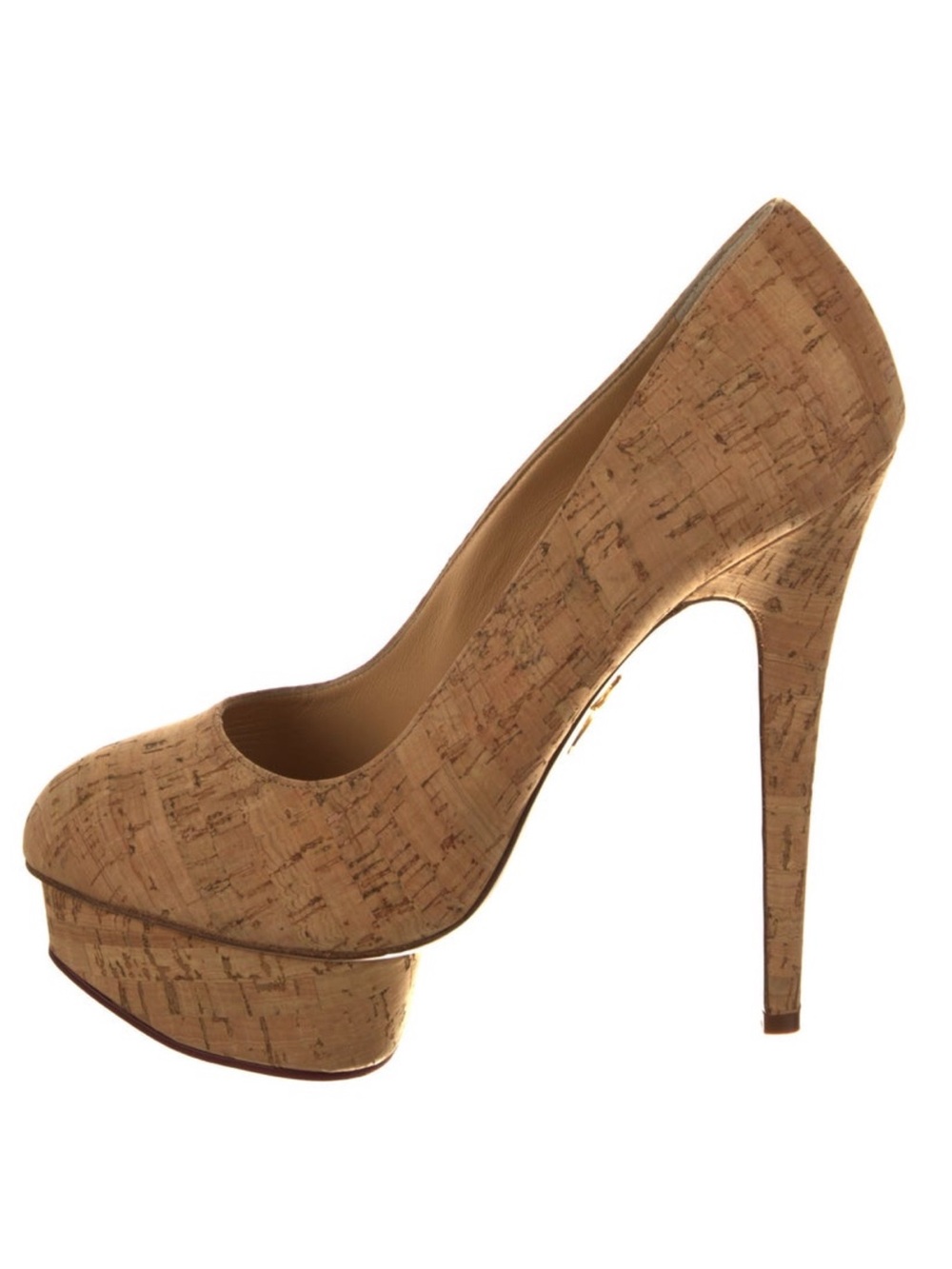 Charlotte Olympia Dolly Cork Platform Pumps | EU 39 US 9 | Made in Italy